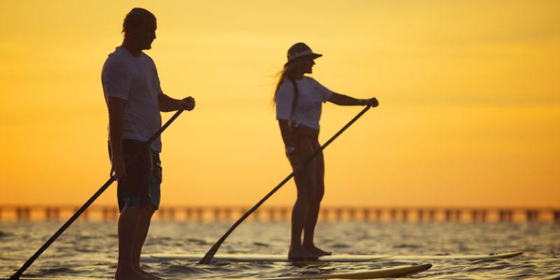 Paddleboarding on the Chesapeake Bay in Virginia Beach