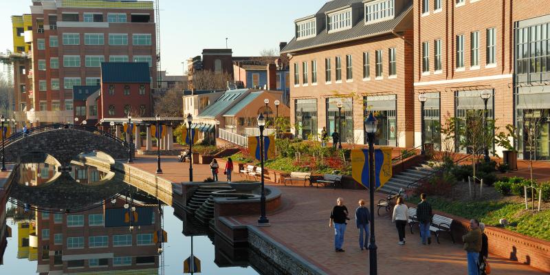 Carroll Creek Linear Park in downtown Frederick, MD Carroll Creek Linear Park in downtown Frederick, MD