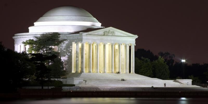 Jefferson Memorial at night, Washington, DC